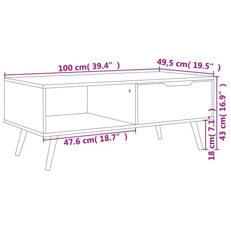 Salontafel van bewerkt hout voor een praktische en decoratieve woonkamer - Salontafels