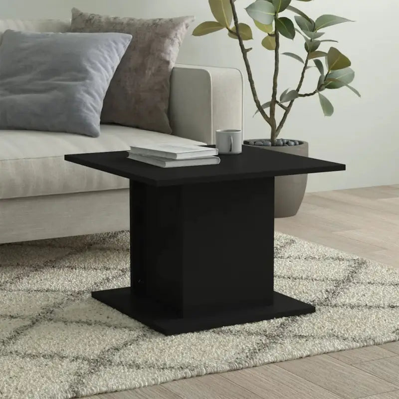 Salontafel van bewerkt hout voor een stoer en duurzame woonkamer - Zwart / 55.5 x 55.5 x 40 cm / 1 - Salontafels