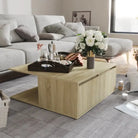 Salontafel van bewerkt hout voor een tijdloze woonkamertoon - Sonoma eiken / 1 - Salontafels