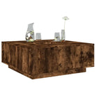 Salontafel van bewerkt hout voor gezellige bijeenkomsten - Gerookt eiken / 1 - Salontafels