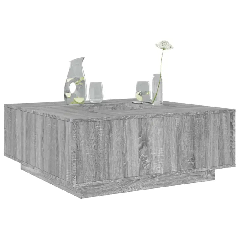 Salontafel van bewerkt hout voor gezellige bijeenkomsten - Grijs sonoma / 1 - Salontafels