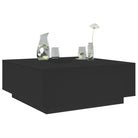 Salontafel van bewerkt hout voor gezellige bijeenkomsten - Zwart / 1 - Salontafels
