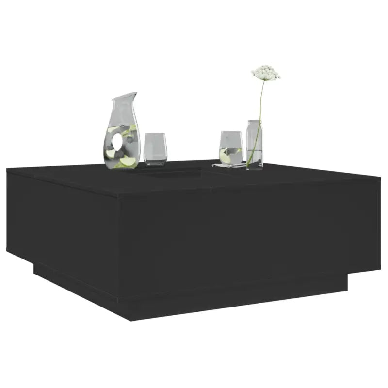 Salontafel van bewerkt hout voor gezellige bijeenkomsten - Zwart / 1 - Salontafels