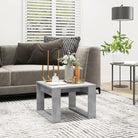 Salontafel van bewerkt hout voor stijl en functionaliteit in je woonkamer - Betongrijs / 50 x 50 cm / 1 - Salontafels