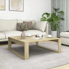 Salontafel van bewerkt hout voor stijl en functionaliteit in je woonkamer - Sonoma eiken / 100 x 100 cm / 1