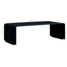 Salontafel van gehard veiligheidsglas met montage vereist voor een eigentijdse look - Zwart / 1 - Salontafels