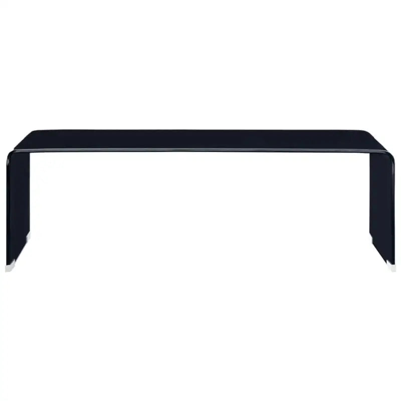 Salontafel van gehard veiligheidsglas met montage vereist voor een eigentijdse look - Zwart / 1 - Salontafels