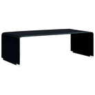 Salontafel van gehard veiligheidsglas met montage vereist voor een eigentijdse look - Zwart / 1 - Salontafels