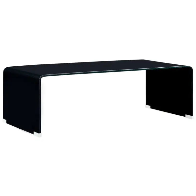 Salontafel van gehard veiligheidsglas met montage vereist voor een eigentijdse look - Zwart / 1 - Salontafels