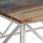 Salontafel van gerecycled hout en roestvrij staal voor in je woonkamer - Salontafels
