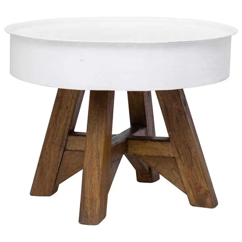 Salontafel van gerecycled hout met industriële uitstraling - Salontafels