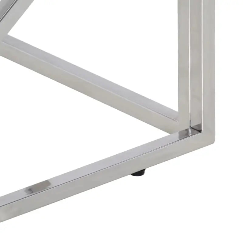 Salontafel van gerecycled hout met roestvrij staal frame - Salontafels