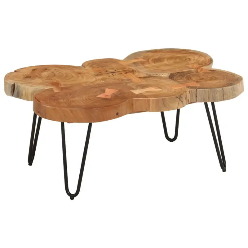 Salontafel van massief acaciahout met elegant design - 83 x 54 x 36 cm / 1 - Salontafels