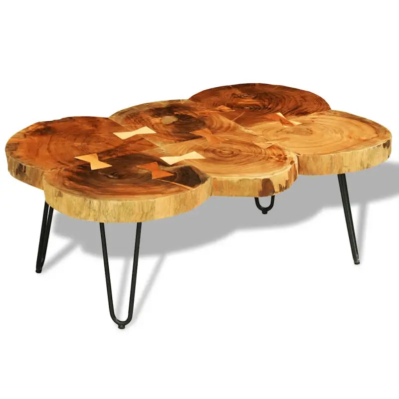 Salontafel van massief acaciahout met elegant design - Salontafels