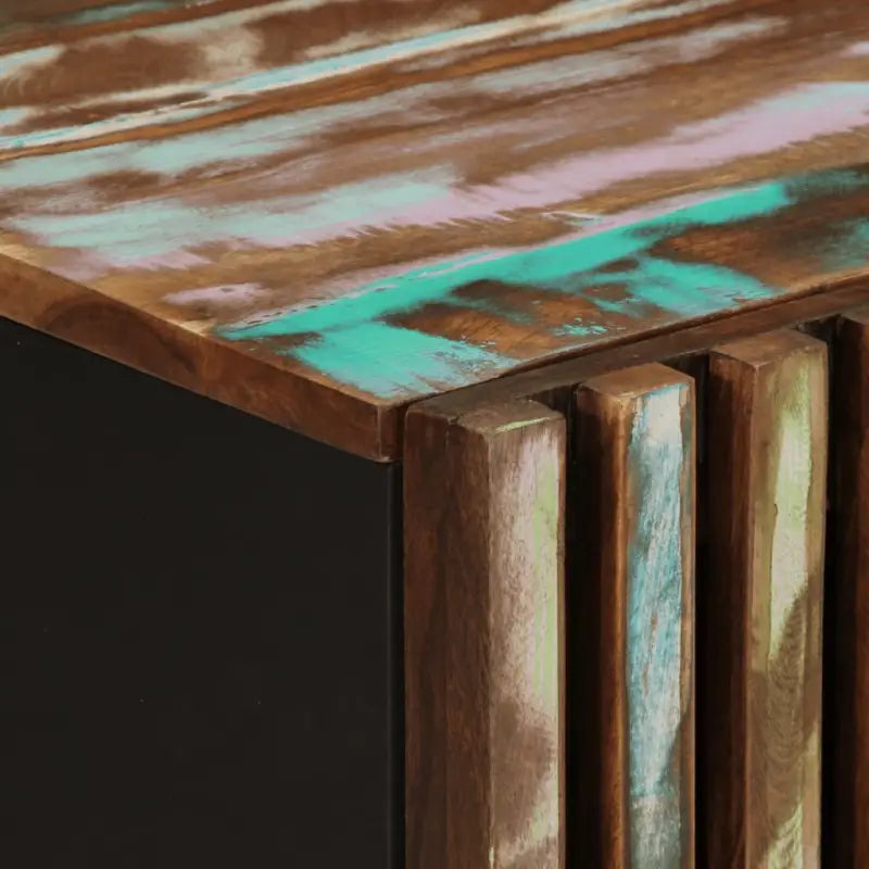 Salontafel van massief acaciahout met glazen tafelblad - Salontafels