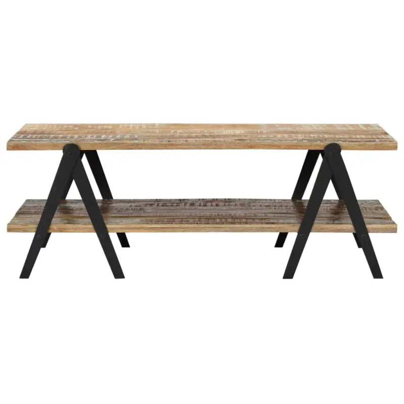 Salontafel van massief gerecycled hout voor een tijdloze uitstraling - Salontafels