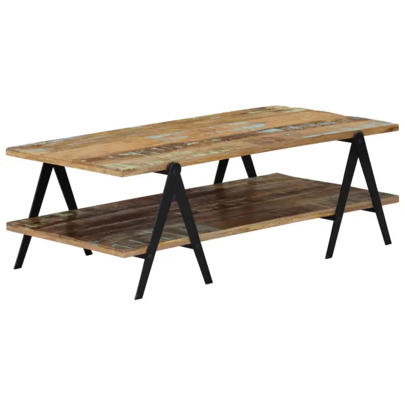 Salontafel van massief gerecycled hout voor een tijdloze uitstraling - Multikleur / 1 - Salontafels