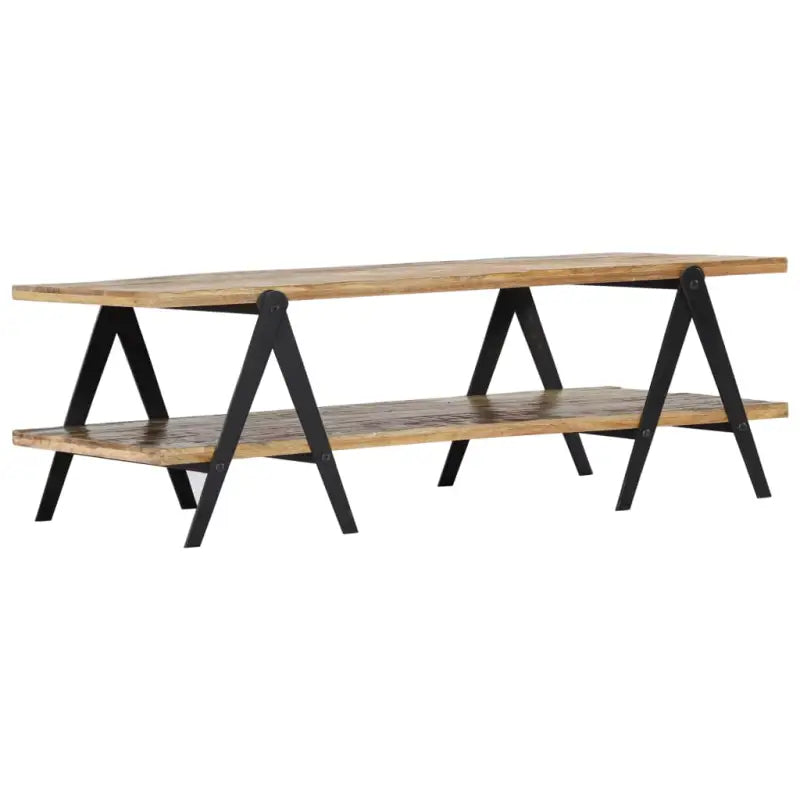 Salontafel van massief gerecycled hout voor een tijdloze uitstraling - Salontafels