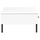 Salontafel van massief grenenhout met metalen poten - Salontafels