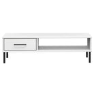 Salontafel van massief grenenhout met metalen poten - Salontafels