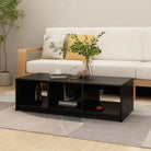 Salontafel van massief grenenhout met modern en tijdloos ontwerp - Zwart / 1 - Salontafels