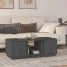 Salontafel van massief grenenhout met rustieke uitstraling - Grijs / 1 - Salontafels