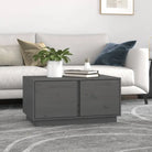 Salontafel van massief grenenhout met rustieke uitstraling - Grijs / 1 - Salontafels
