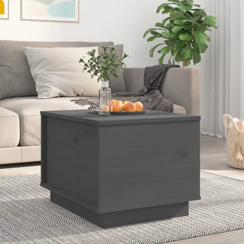 Salontafel van massief grenenhout met rustieke uitstraling - Grijs / 1 - Salontafels