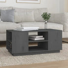 Salontafel van massief grenenhout met rustieke uitstraling - Grijs / 1 - Salontafels