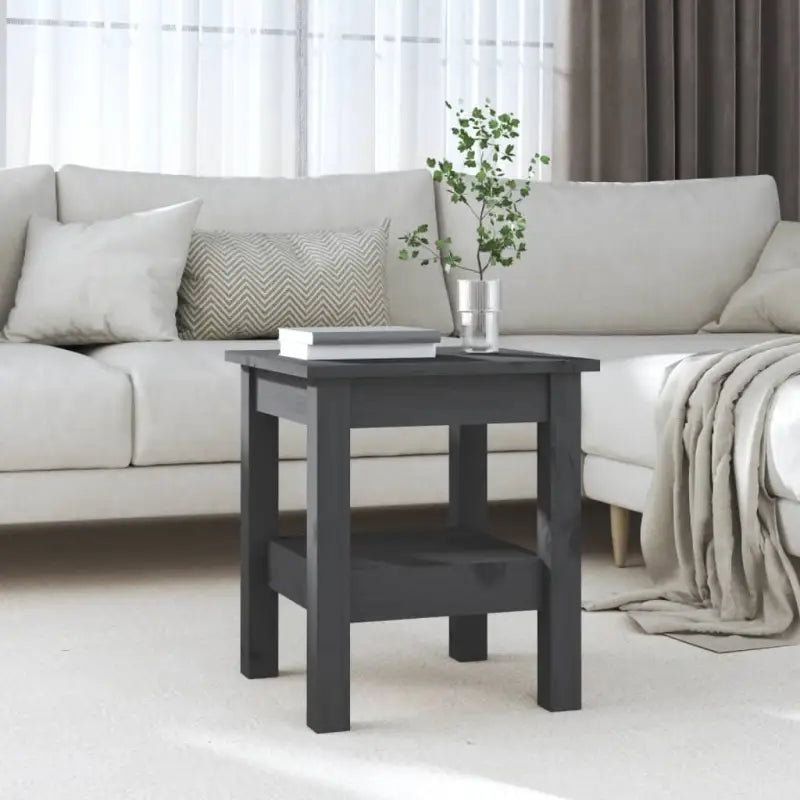 Salontafel van massief grenenhout met rustieke uitstraling - Grijs / 35 x 35 x 40 cm / 1 - Salontafels