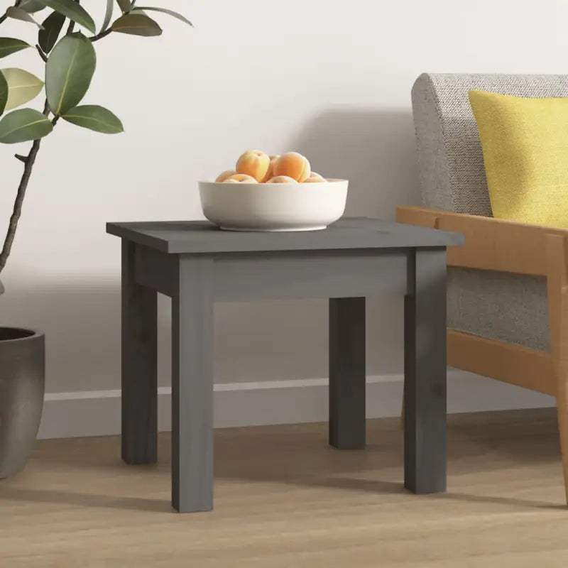 Salontafel van massief grenenhout met rustieke uitstraling - Grijs / 35 x 35 x 30 cm / 1 - Salontafels