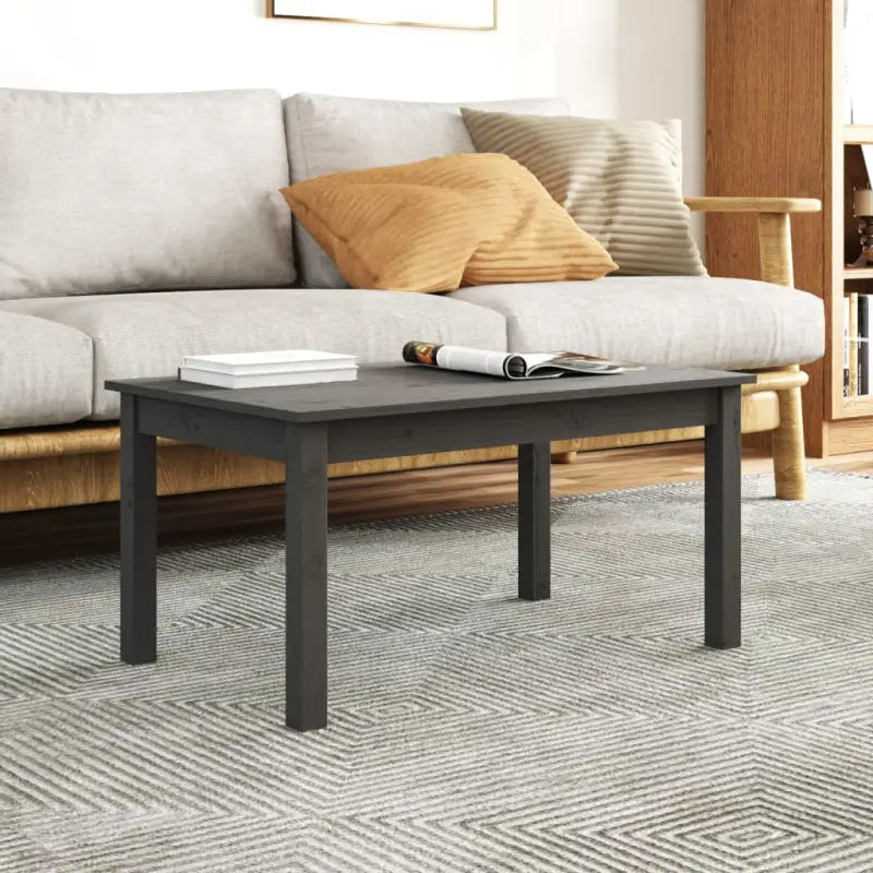 Salontafel van massief grenenhout met rustieke uitstraling - Grijs / 80 x 50 x 40 cm / 1 - Salontafels