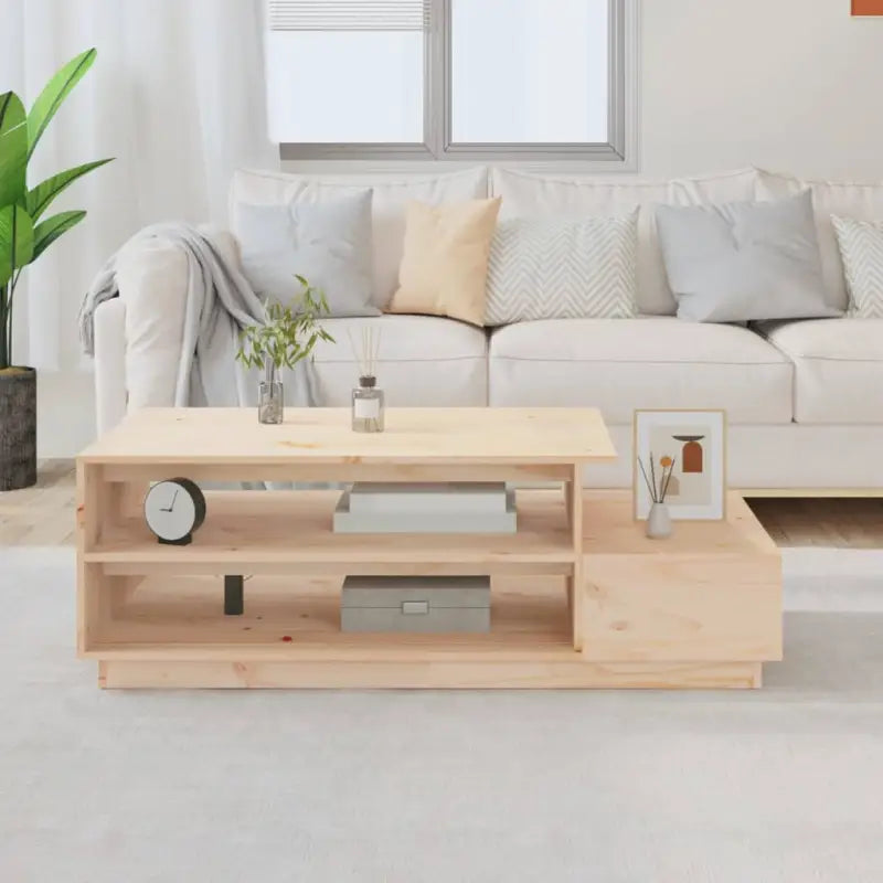 Salontafel van massief grenenhout met rustieke uitstraling - Naturel / 1 - Salontafels