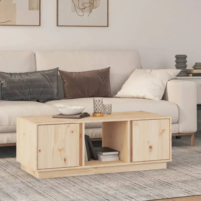 Salontafel van massief grenenhout met rustieke uitstraling - Naturel / 1 - Salontafels