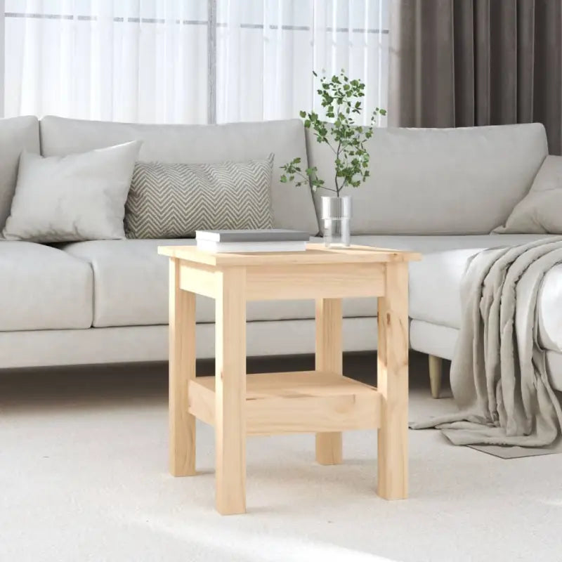 Salontafel van massief grenenhout met rustieke uitstraling - Naturel / 35 x 35 x 40 cm / 1 - Salontafels