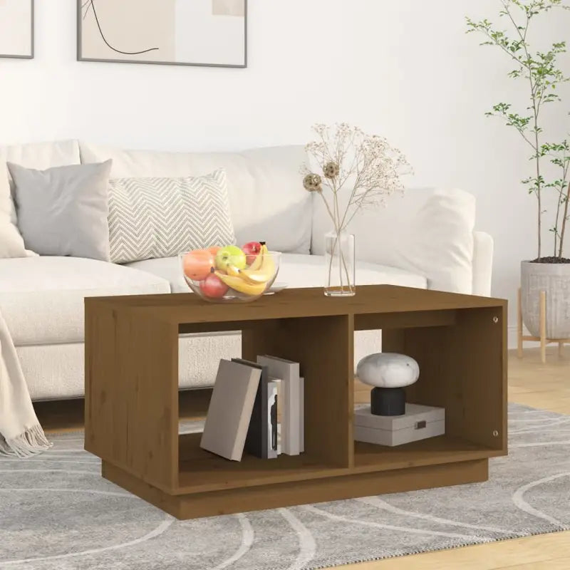 Salontafel van massief grenenhout met rustieke uitstraling - Salontafels