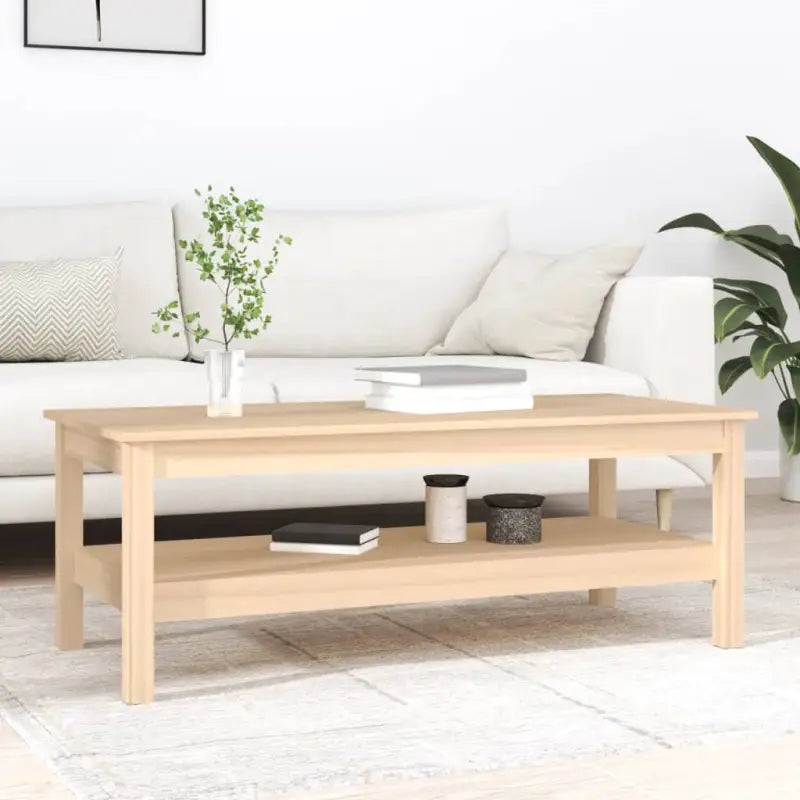 Salontafel van massief grenenhout met rustieke uitstraling - Salontafels