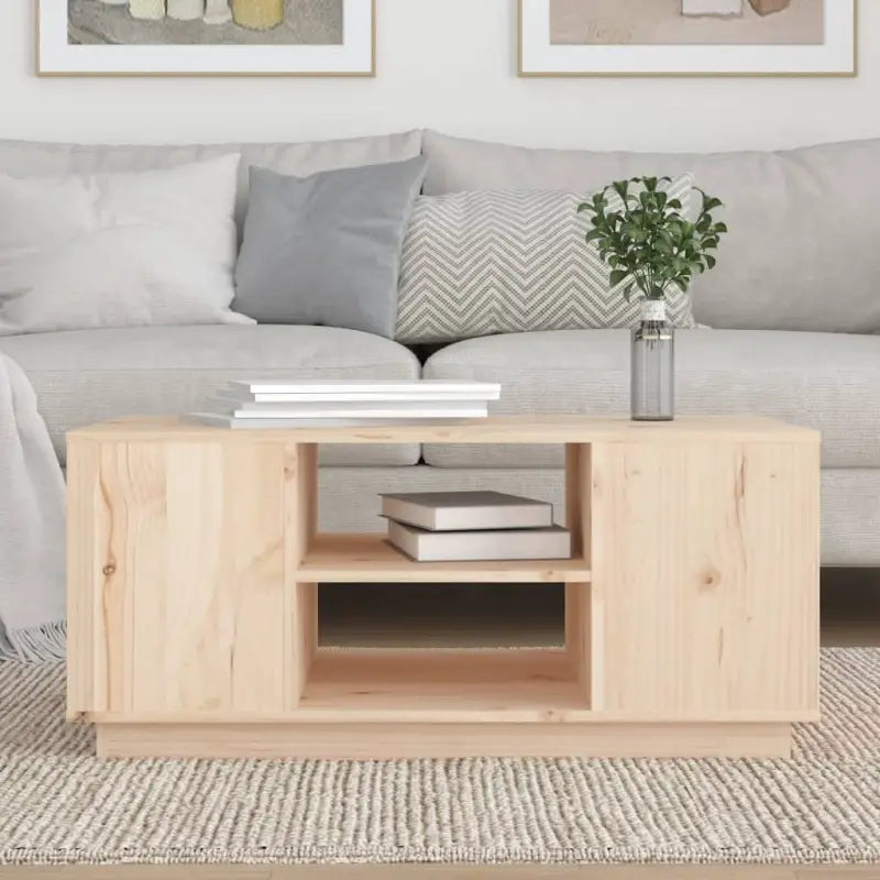 Salontafel van massief grenenhout met rustieke uitstraling - Salontafels
