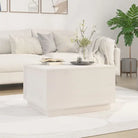 Salontafel van massief grenenhout met rustieke uitstraling - Wit / 1 - Salontafels