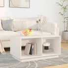 Salontafel van massief grenenhout met rustieke uitstraling - Wit / 1 - Salontafels