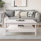 Salontafel van massief grenenhout met rustieke uitstraling - Wit / 100 x 100 x 40 cm / 1 - Salontafels