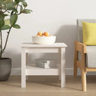 Salontafel van massief grenenhout met rustieke uitstraling - Wit / 45 x 45 x 40 cm / 1 - Salontafels