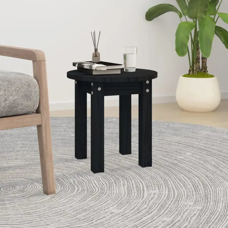 Salontafel van massief grenenhout met rustieke uitstraling - Zwart / 1 - Salontafels