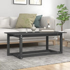 Salontafel van massief grenenhout met tijdloze stijl for ieder interieur - Grijs / 110 x 55 x 45 cm / 1 - Salontafels