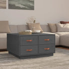 Salontafel van massief grenenhout voor een natuurlijk interieur - Grijs / 1 - Salontafels