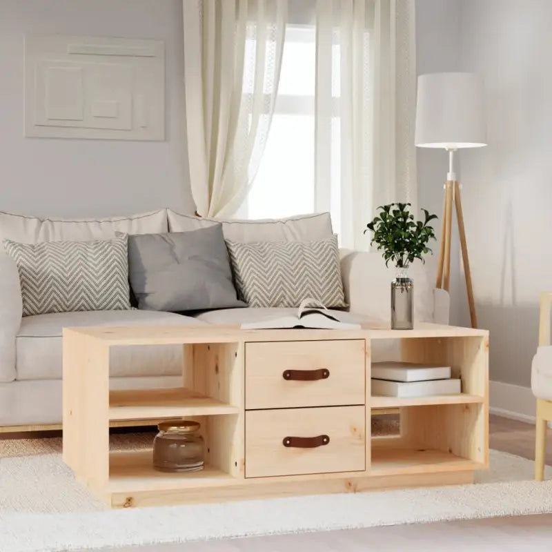 Salontafel van massief grenenhout voor een stijlvolle woonkamer - Naturel / 1 - Salontafels