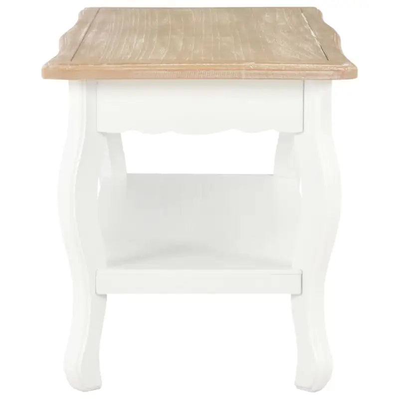 Salontafel van massief grenenhout voor een tijdloze uitstraling - Wit / 1 - Salontafels