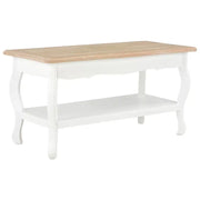 Salontafel van massief grenenhout voor een tijdloze uitstraling - Wit / 1 - Salontafels