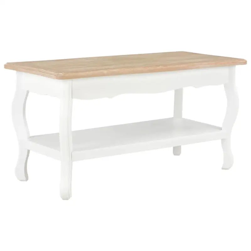 Salontafel van massief grenenhout voor een tijdloze uitstraling - Wit / 1 - Salontafels