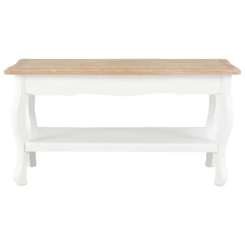 Salontafel van massief grenenhout voor een tijdloze uitstraling - Wit / 1 - Salontafels